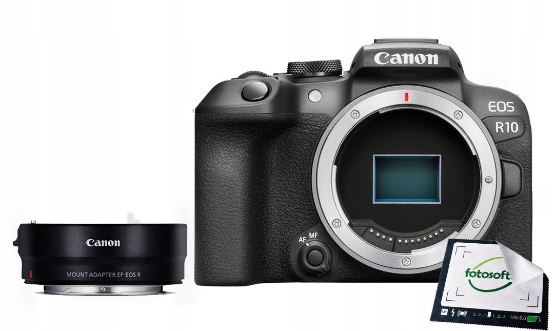 Camera Canon EOS R10 + adapter Canon EF-EOS R NEW
