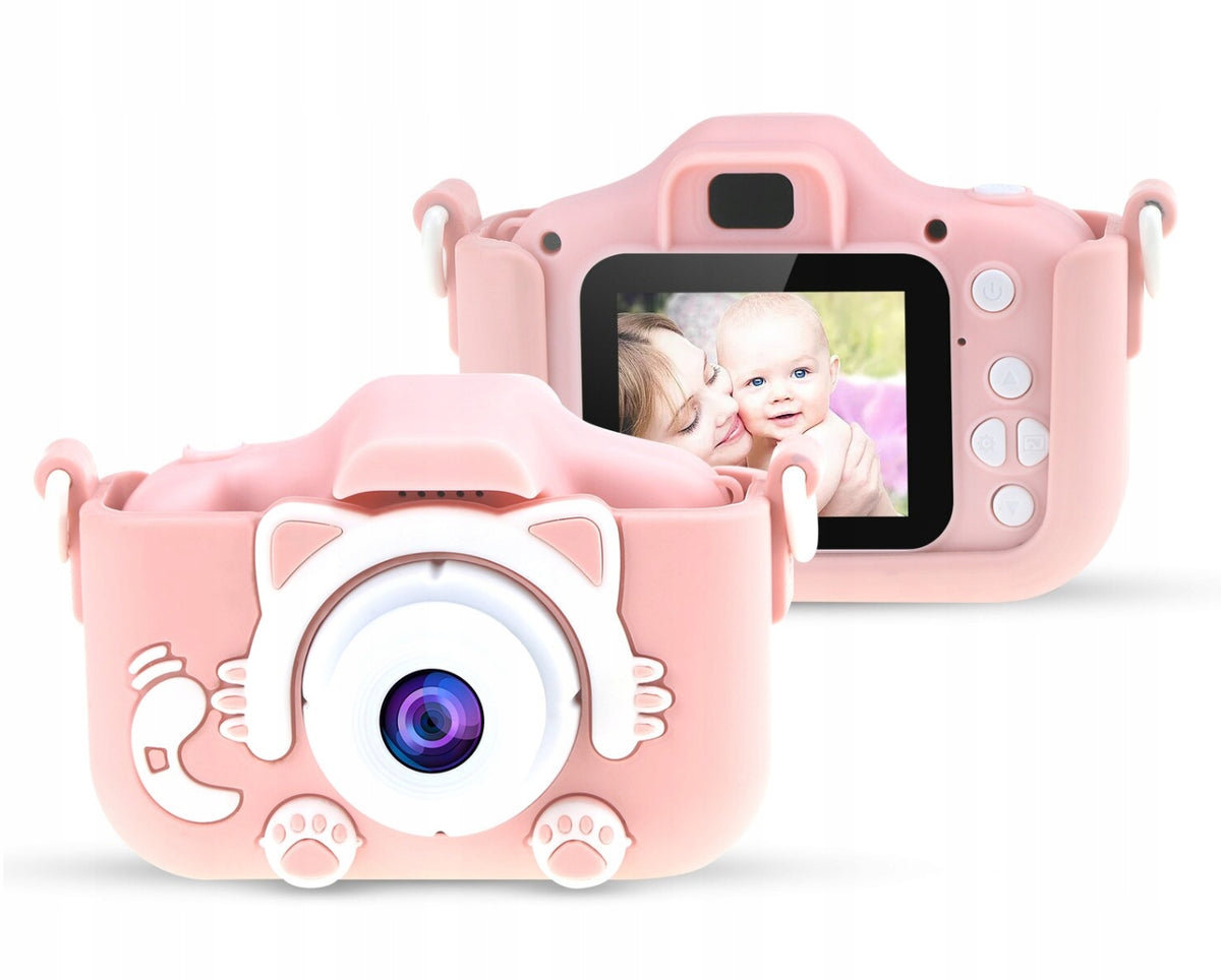 Camera Kitten DIGITAL FOR CHILDREN PINK 3mpx photos videos Manufacturer code aparat do zdjęć filmów