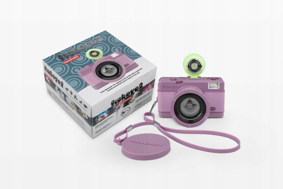 Camera Lomography Analog camera Fisheye No. 2 Grape Jam 35 mm Brand Lomography