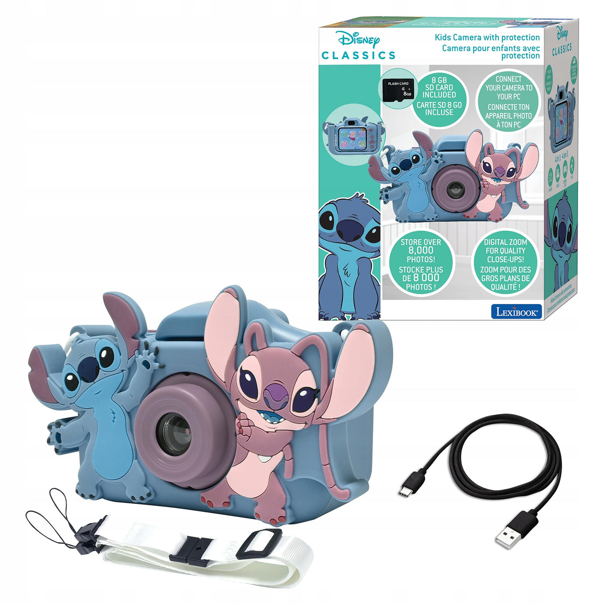 Camera and camera with cover for baby Lexibook Stitch DJ078D Packaging status original