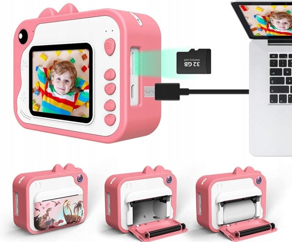 Camera for Kids with Printer 12MP 32GB 3 Rolls Batteries included yes