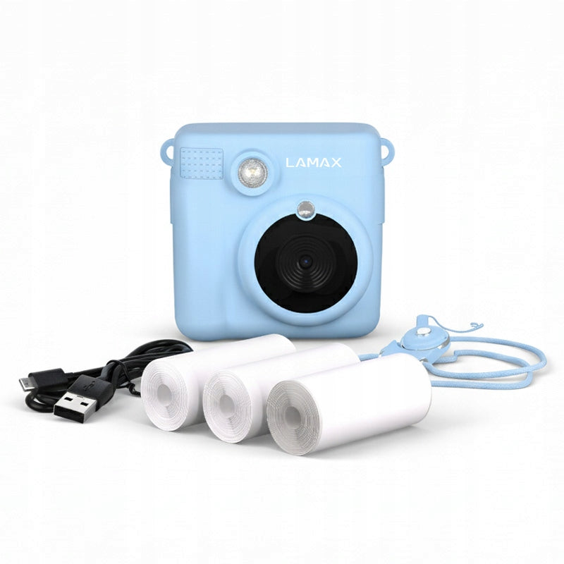Camera for children with printer LAMAX InstaKid1 Blue | 3 Rolls included Manufacturer code LXKCMIK1NNNLA