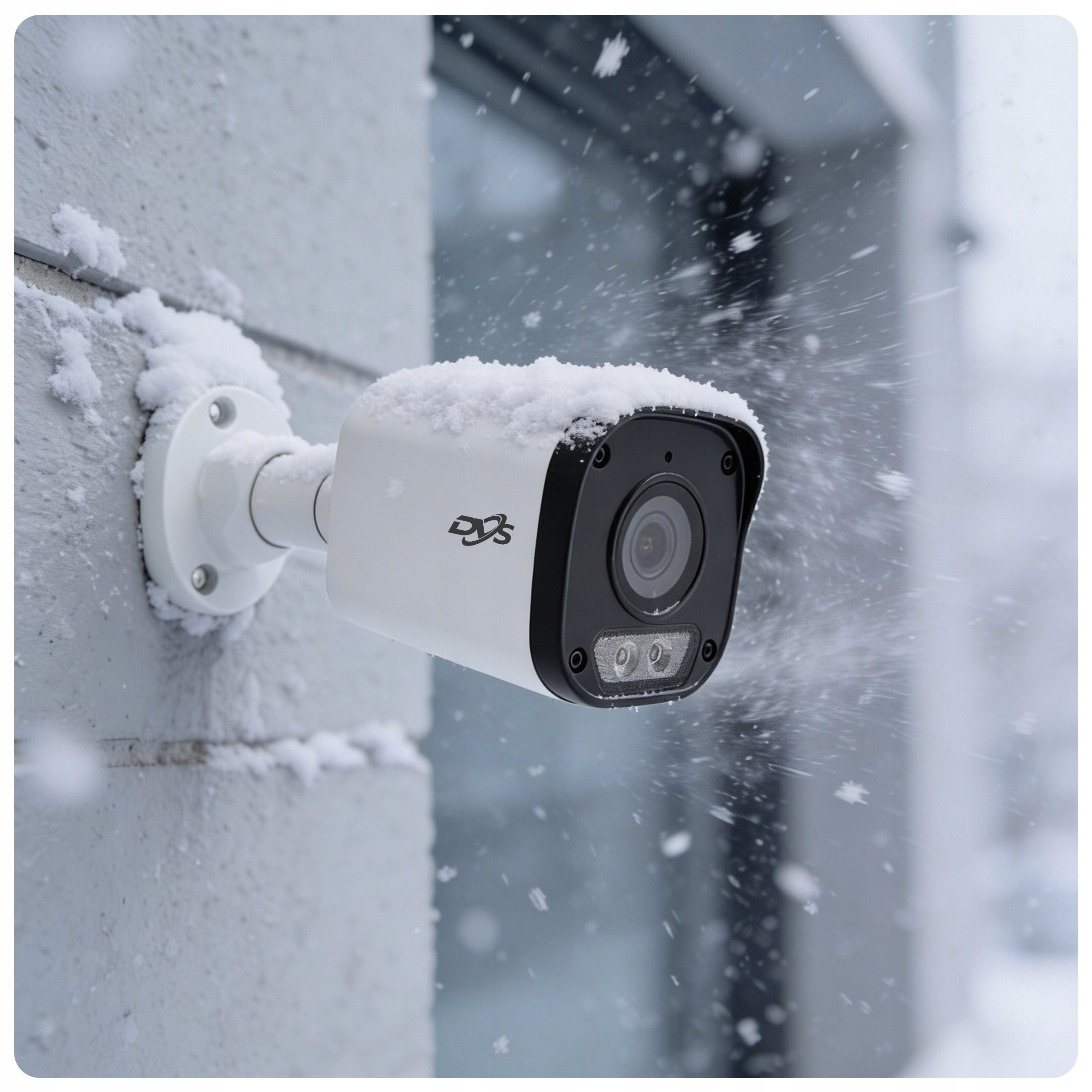 Camera set for surveillance 2 external IP PoE cameras 4Mpx DUAL LIGHT DVS Manufacturer code Monitoring zestaw 2 kamery IP PoE 4Mpx DVS