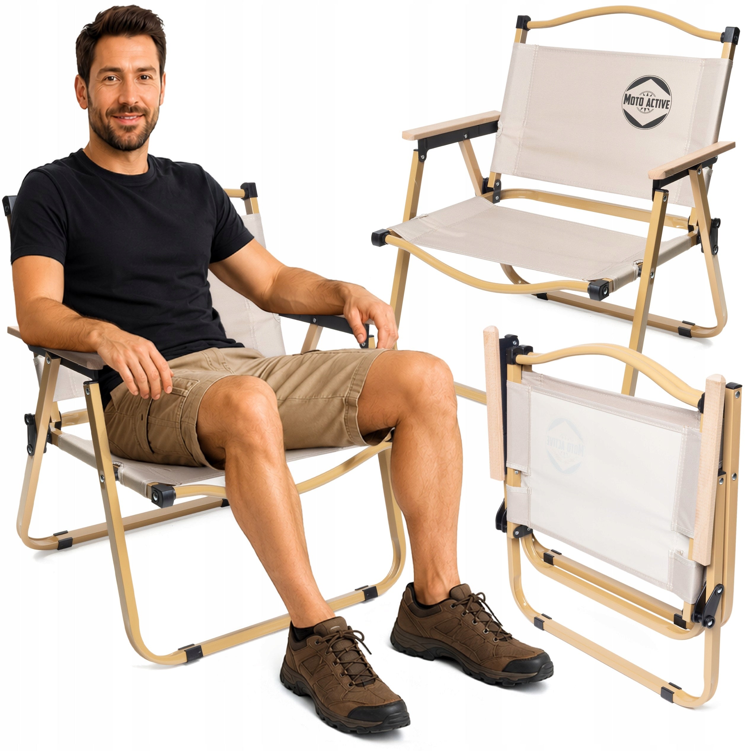 Camping Chair Folding Fishing Lifting Capacity up to 120 kg Strong