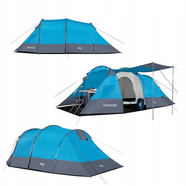 Camping Hiking Tent Four Person Waterproof With UV Filter NILS Packaging status original