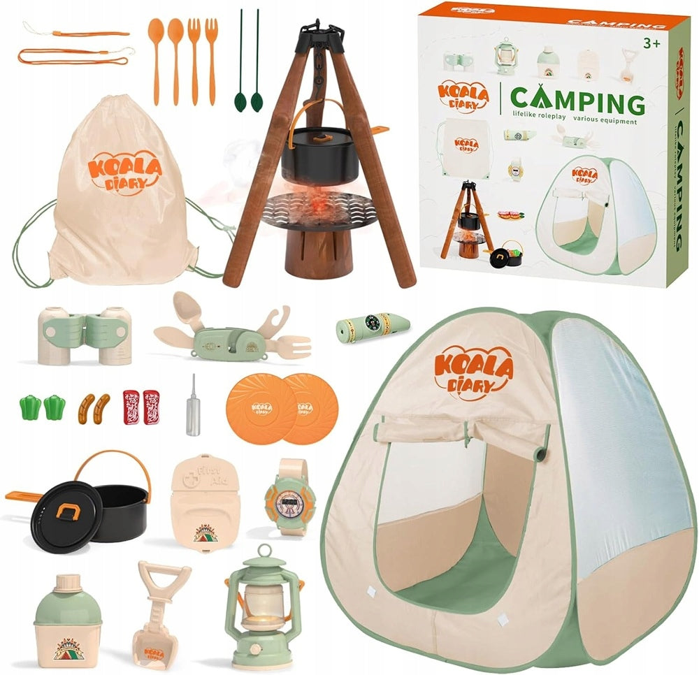 Camping Set with Reclining Pop-Up Tent for Kids