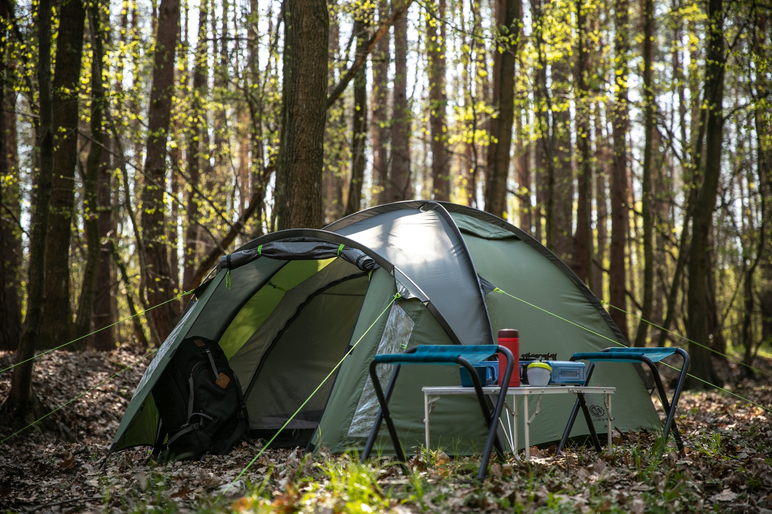 Camping Tent 3 Person Iglo Waterproof Vestibule Peme Waterproofness 3000 mm