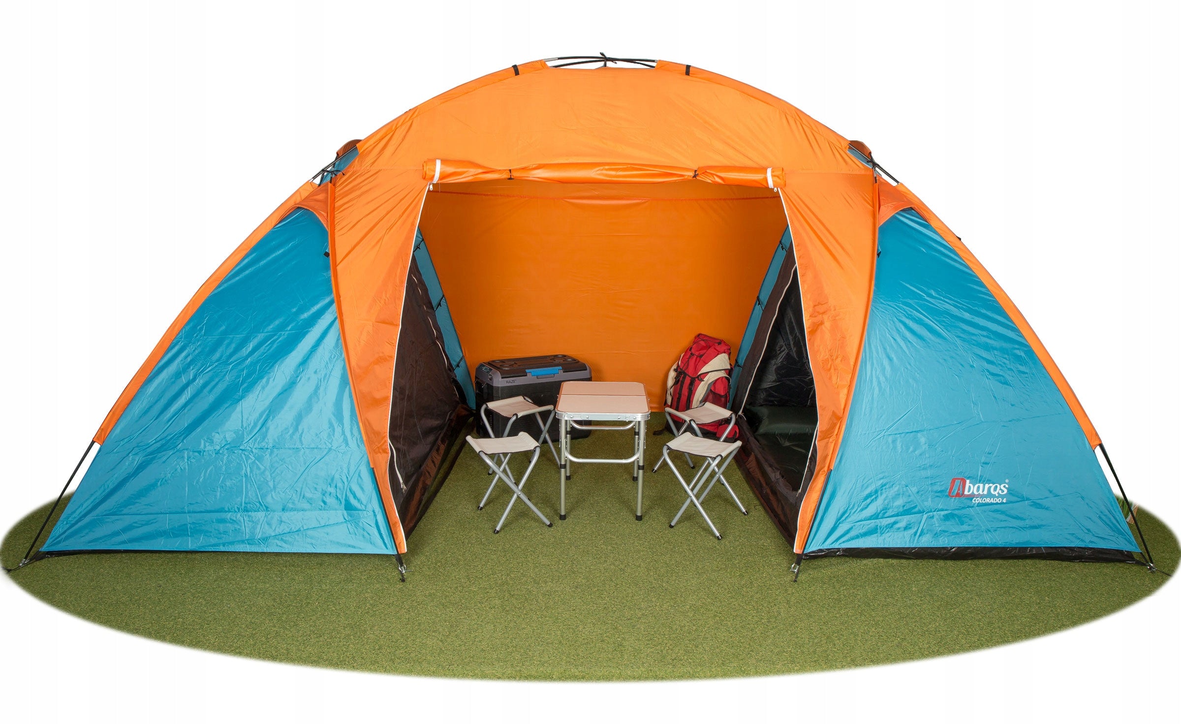 Camping Tent 4 Person 2 Bedrooms Family Vestibule Brand AbarQs