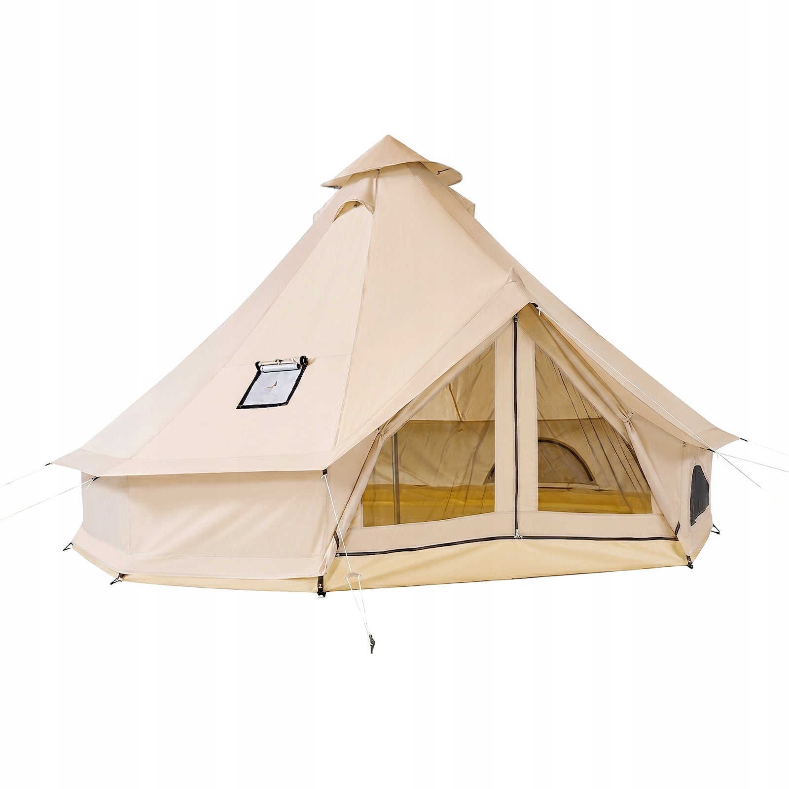 Camping Tent For 7 Persons Yurt Bell Tent With Chimney Hole