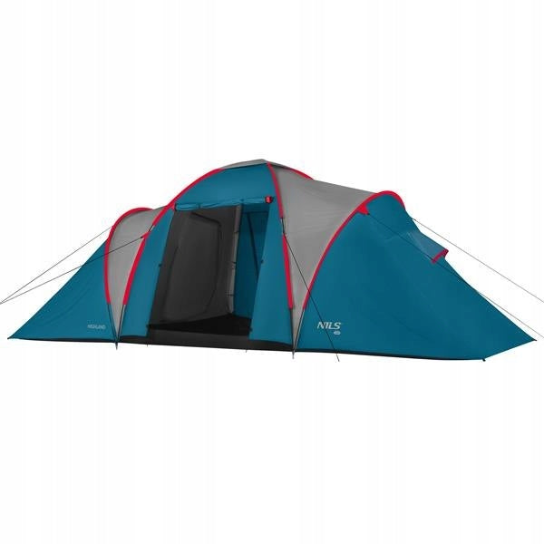 Camping Tent Tourist 6 Person Waterproof UV Filter + Cover Brand Nils Camp