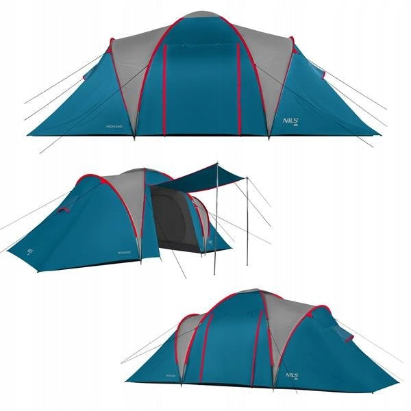 Camping Tent Tourist 6 Person Waterproof UV Filter + Cover