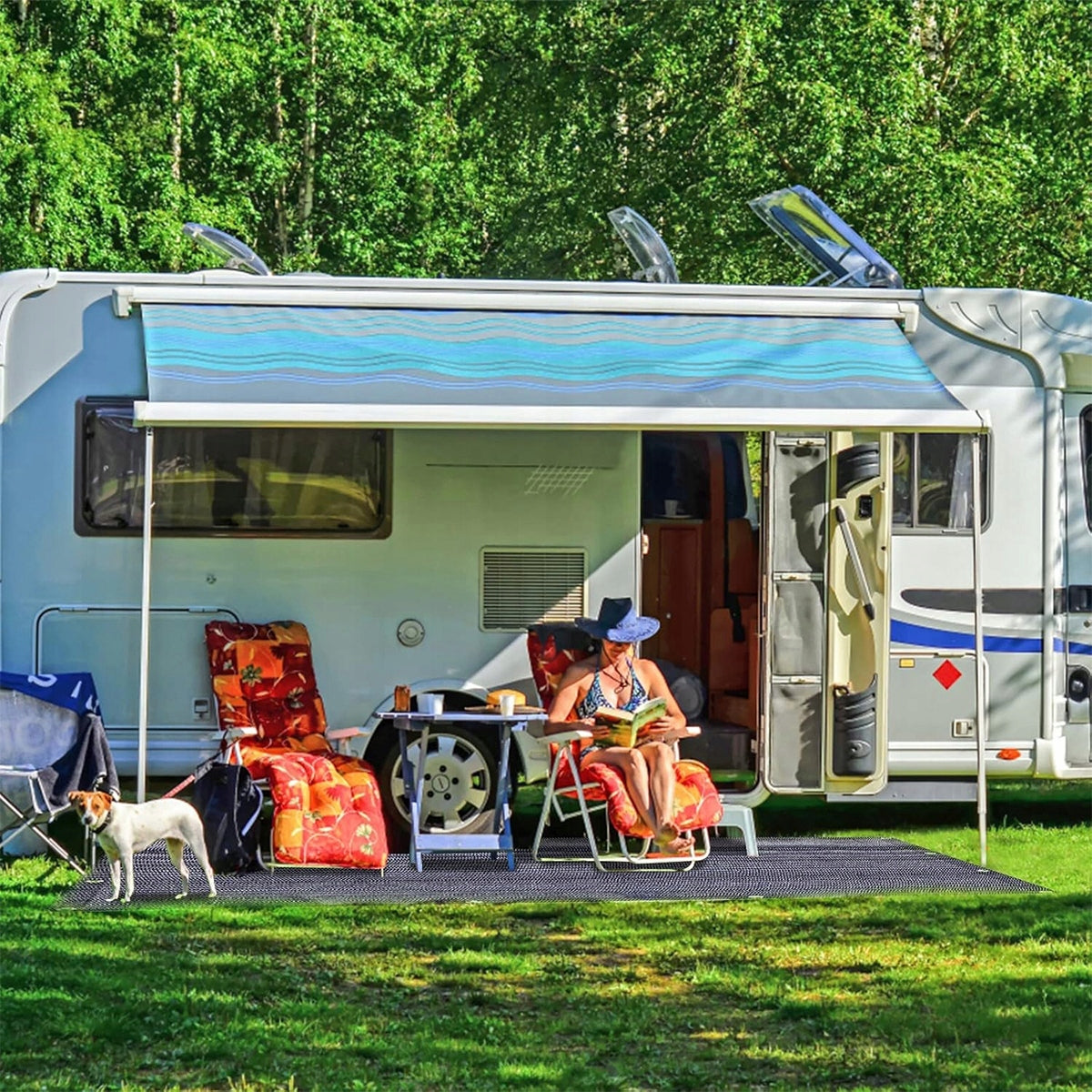 Camping flooring for tent vestibule, motorhome Tourist 2x2M Brand no brand