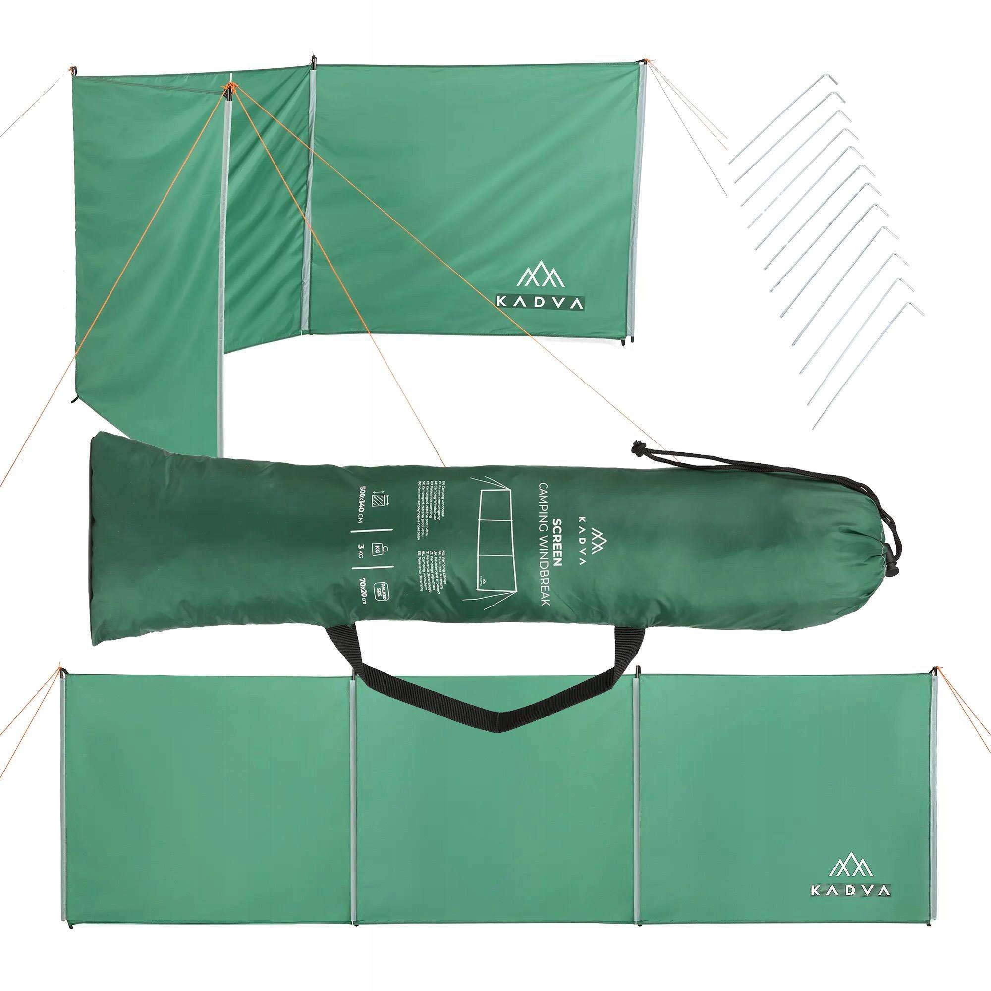 Camping screen KADVA ScreenSTAL FRAME WIND PROTECTION 500x140