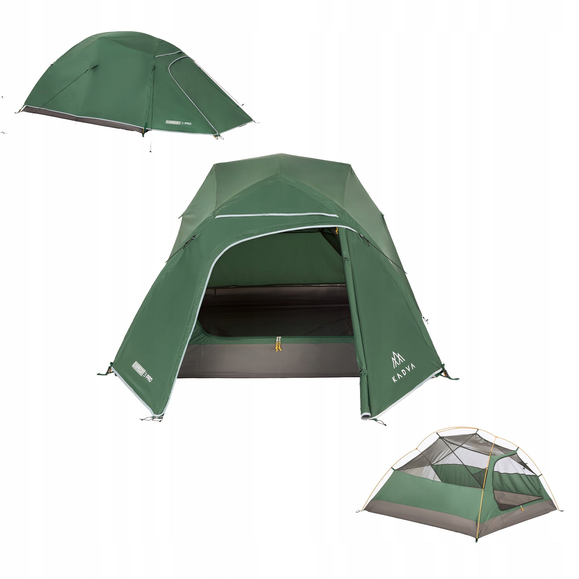 Camping tent 3-person KADVA Expedit 3 pro TOURIST WATERPROOF