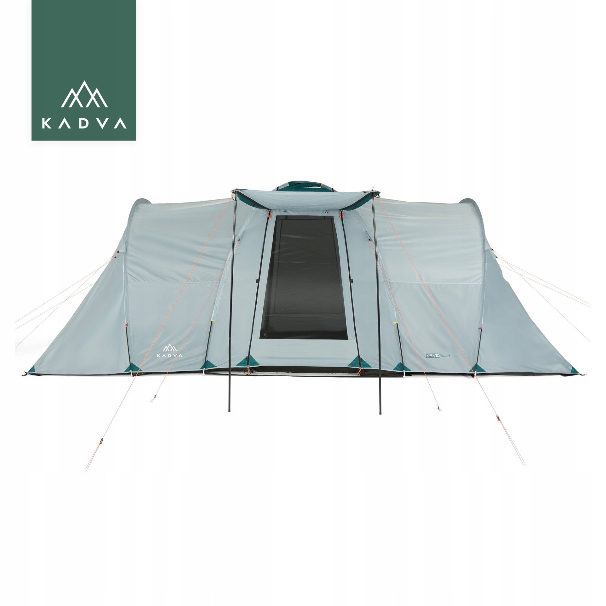 Camping tent KADVA Kavio 6plus grey 6-PERSON WATERPROOF 2 BEDROOMS Packaging status original
