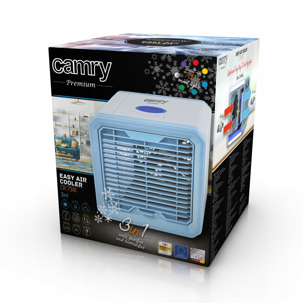 Camry CR 7318 EASY AIR COOLER Small efficient powerful Packaging status original