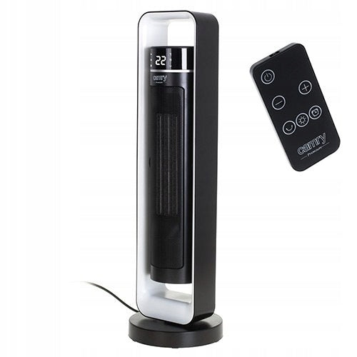 Camry LCD Ceramic Column Fan with Remote Control + Timer 2200W