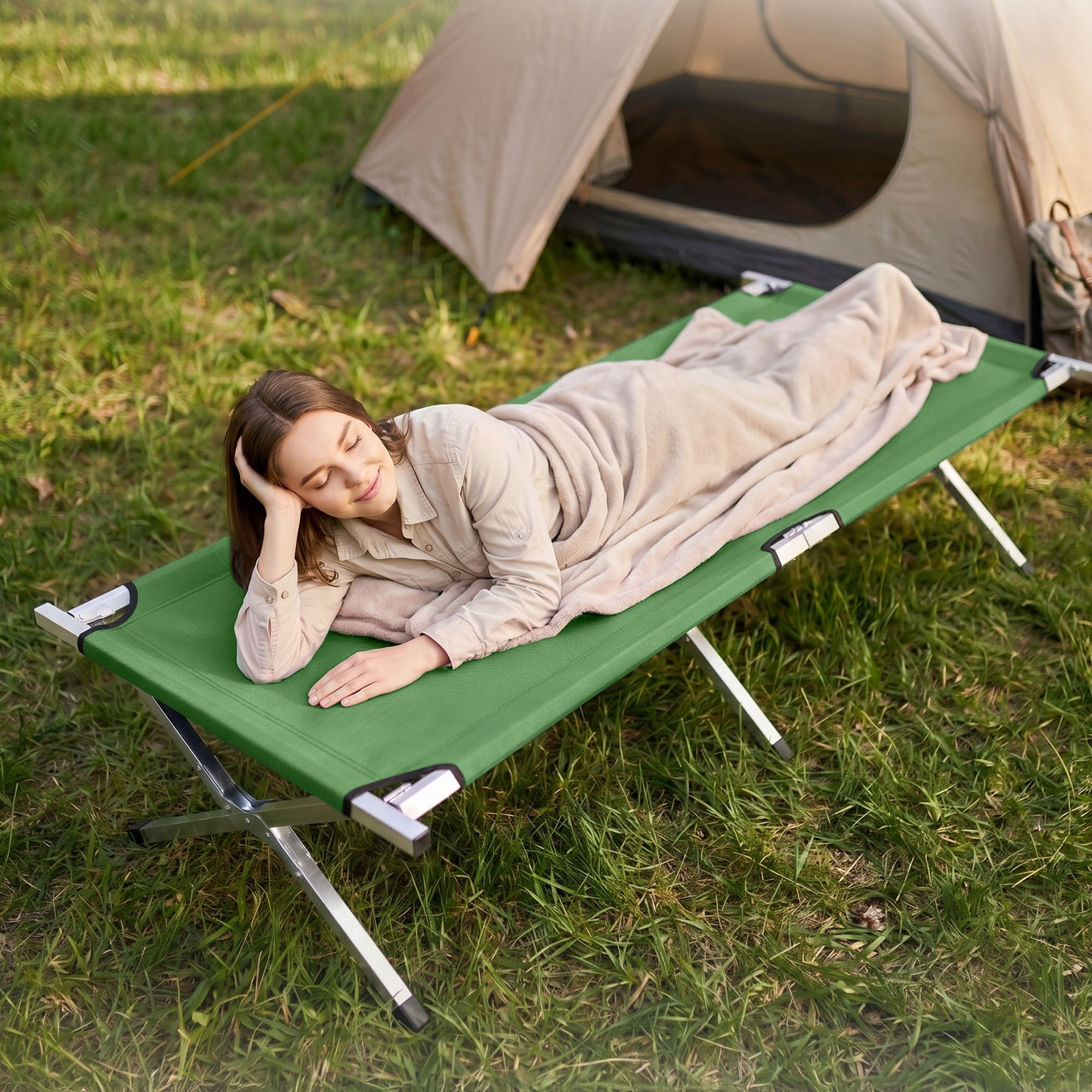 Canadian Field Bed 120kg Fishing Survival Green Strong Packaging status original