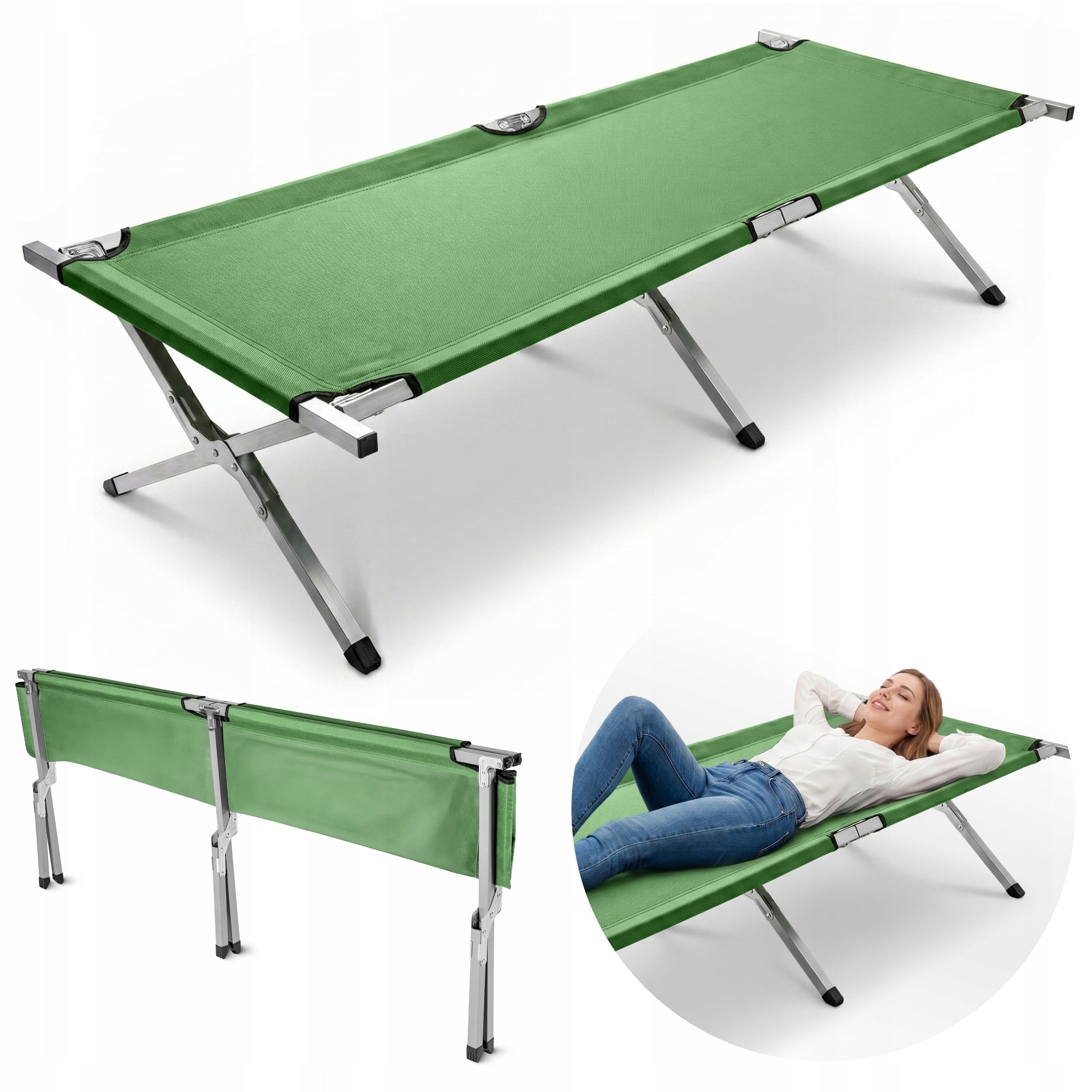 Canadian Field Bed 120kg Fishing Survival Green Strong