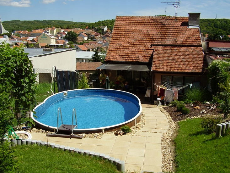 Canadian swimming pool Miami 5,5x3,7x1,2 PREMIUM Volume 21000 l