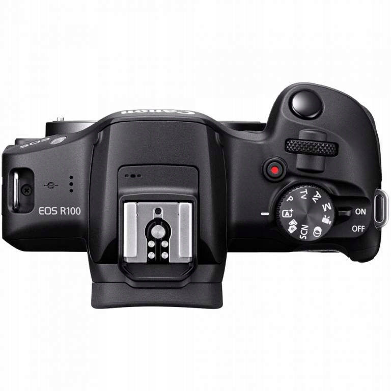 Canon EOS R100 + RF-S 18-45mm Lens / 24MP / APS-C Sensor / 4K Video / Image Stabilization / STM Motor Manufacturer code 4549292214635