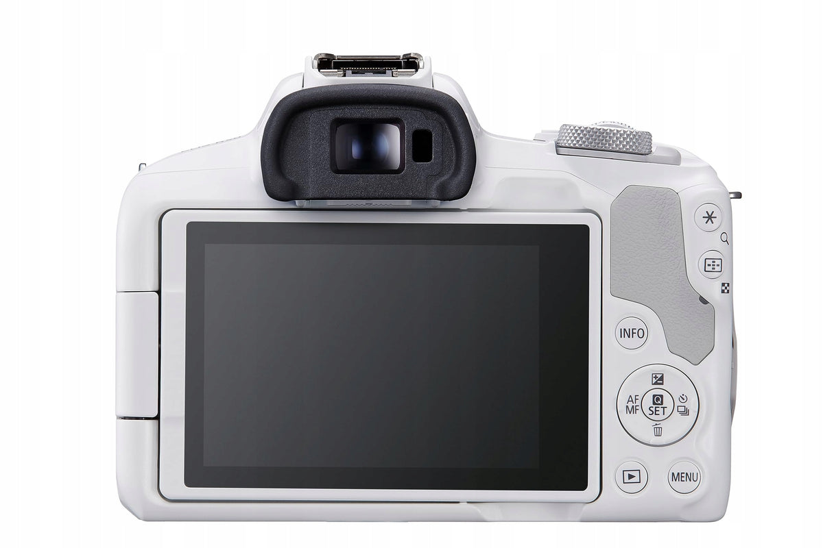 Canon Eos R50 + RF-S 18-45mm Mirrorless Camera 24,2 Mp 4K white Model EOS R50 + RF-S 18-45 IS STM
