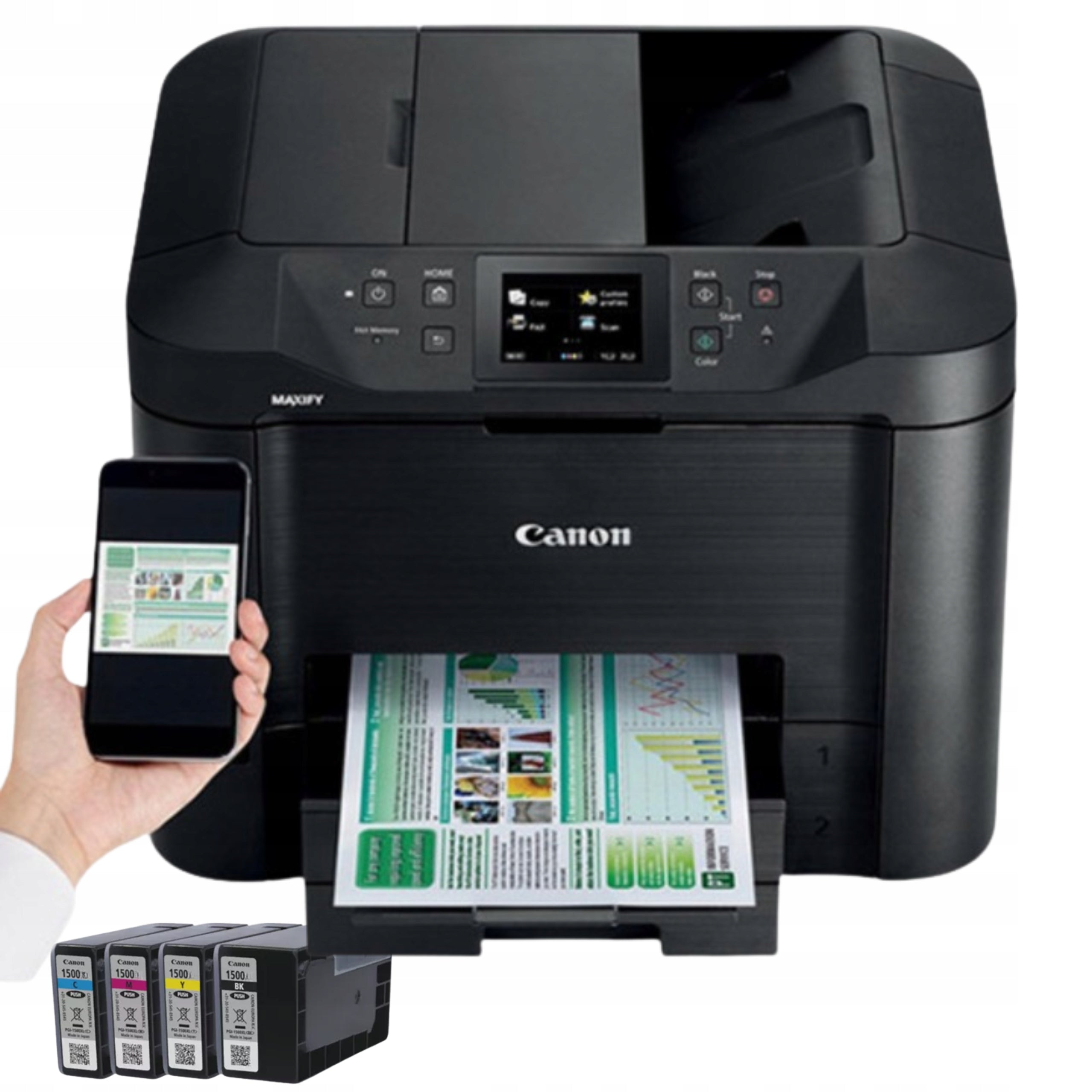 Canon MAXIFY PIXMA A4 duplex ADF WiFi LAN USB print scan copy fax 4in1