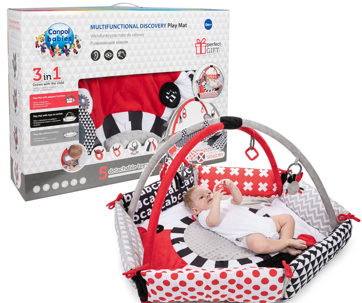 Canpol sensory contrast educational mat 3in1 playpen 68/077 Packaging status original