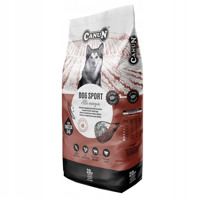 Canun Dog Sport Complete Dry Food for Active Dogs BEEF 20kg EAN (GTIN) 8437006714518