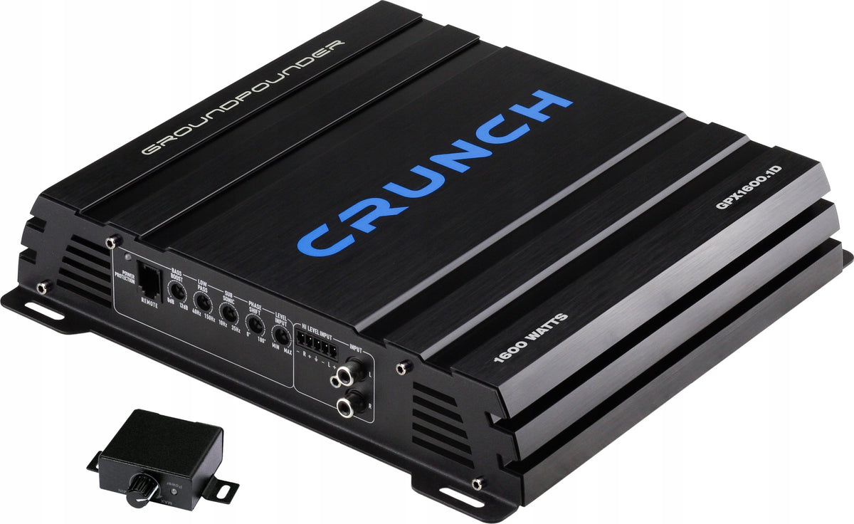 Car Amplifier 1-Channel Crunch GPX1600.1D RMS 1x800 Watt at 1Ohm