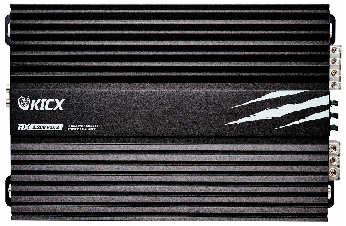Car Amplifier 2-Channel 2x200/300W 1x600W RMS KICX RX 2.200 ver.2 Brand Kicx