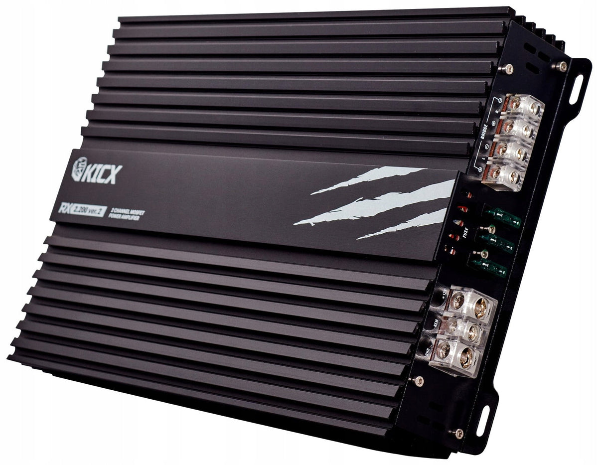 Car Amplifier 2-Channel 2x200/300W 1x600W RMS KICX RX 2.200 ver.2 Manufacturer code RX2.200ver.2