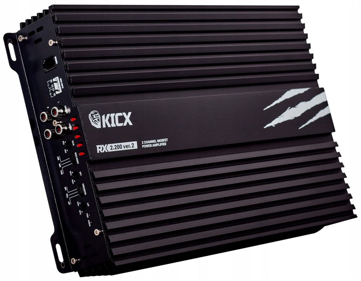 Car Amplifier 2-Channel 2x200/300W 1x600W RMS KICX RX 2.200 ver.2