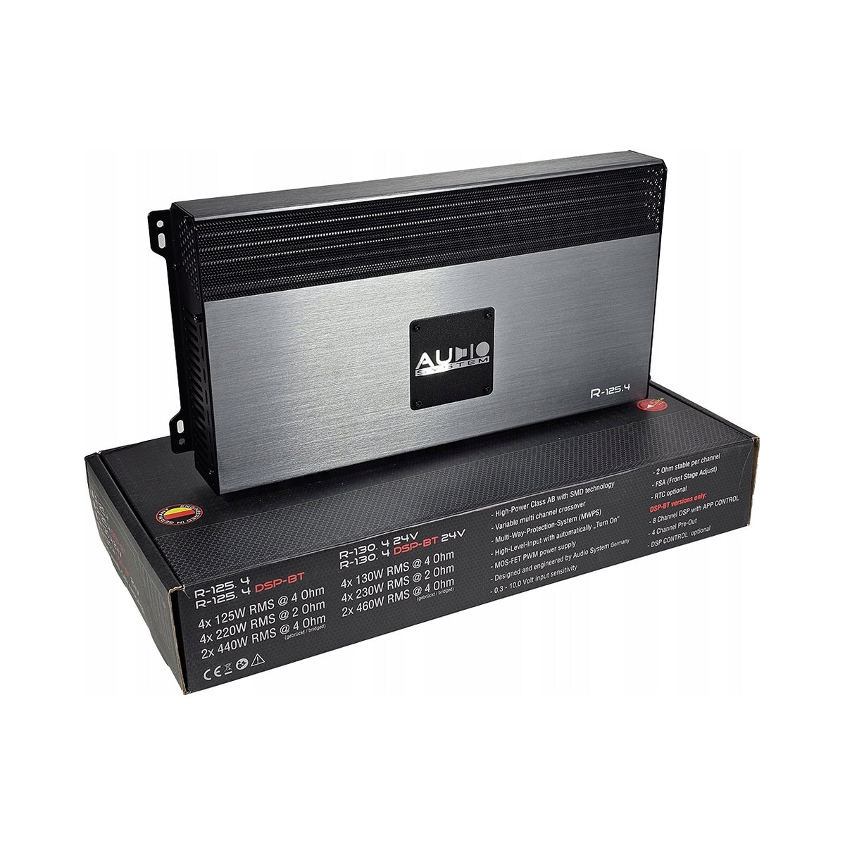 Car Amplifier 4-Channel Audio System R-125.4