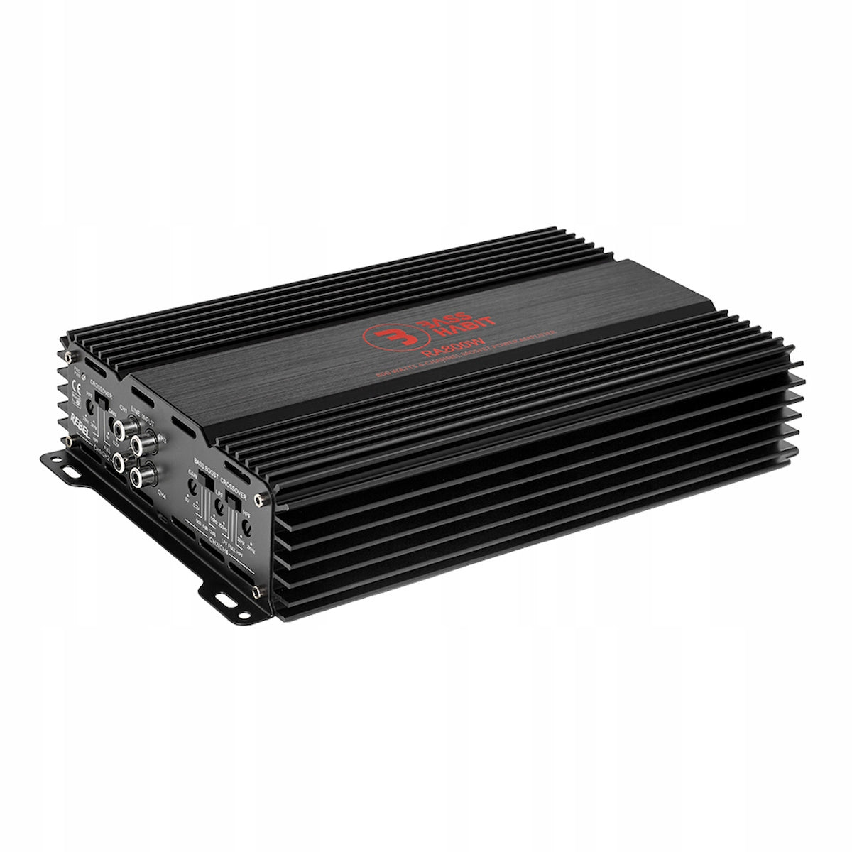 Car Amplifier 4 Channel Class AB RA800W BassHabit REBEL POWERFUL Manufacturer code RA800W