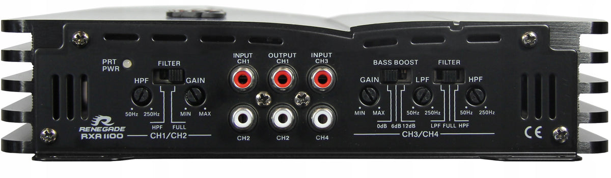 Car Amplifier 4 Channel Max Power 1100W - Renegade RXA1100 Packaging status original