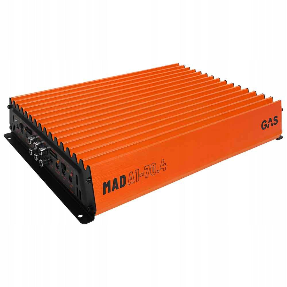 Car Amplifier 4 Channel RMS 70W 2 Ohm Audio System GAS MAD POWERFUL