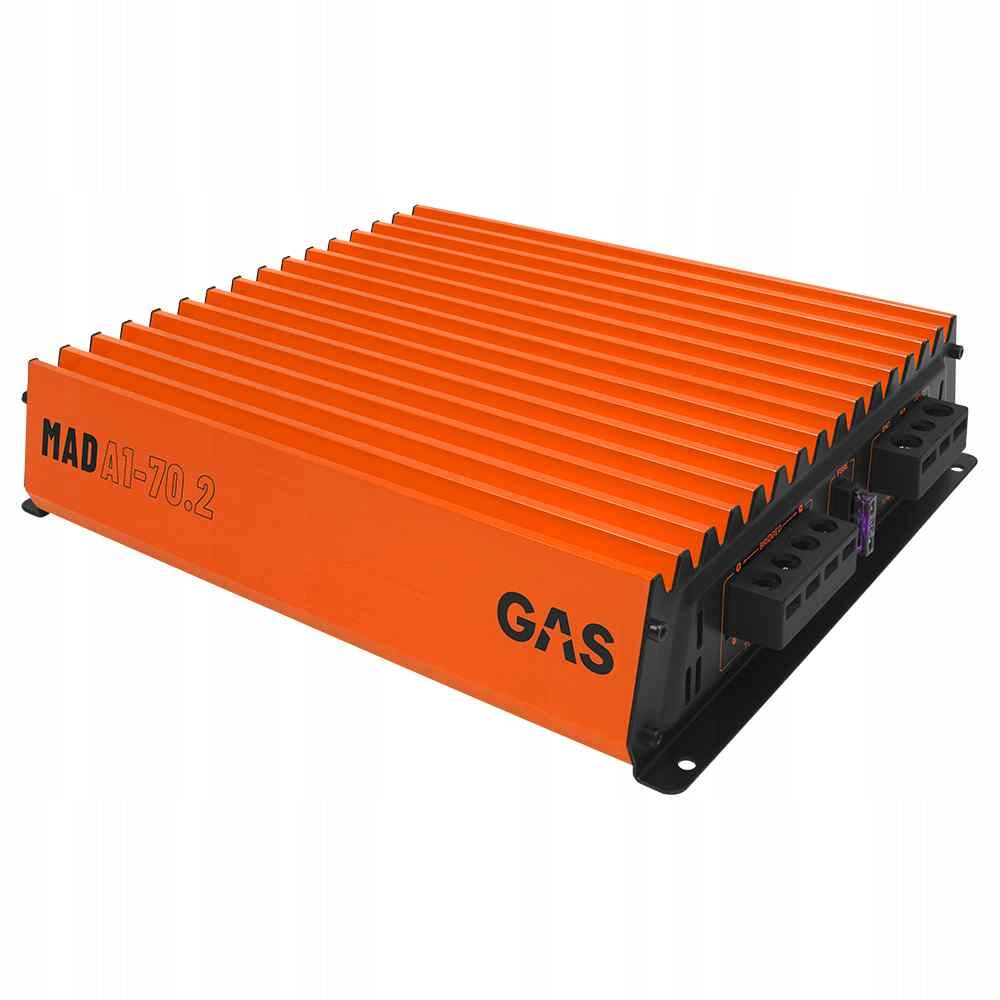 Car Amplifier Dual Channel Powerful 2x 70W RMS 2 Ohm Audio System GAS