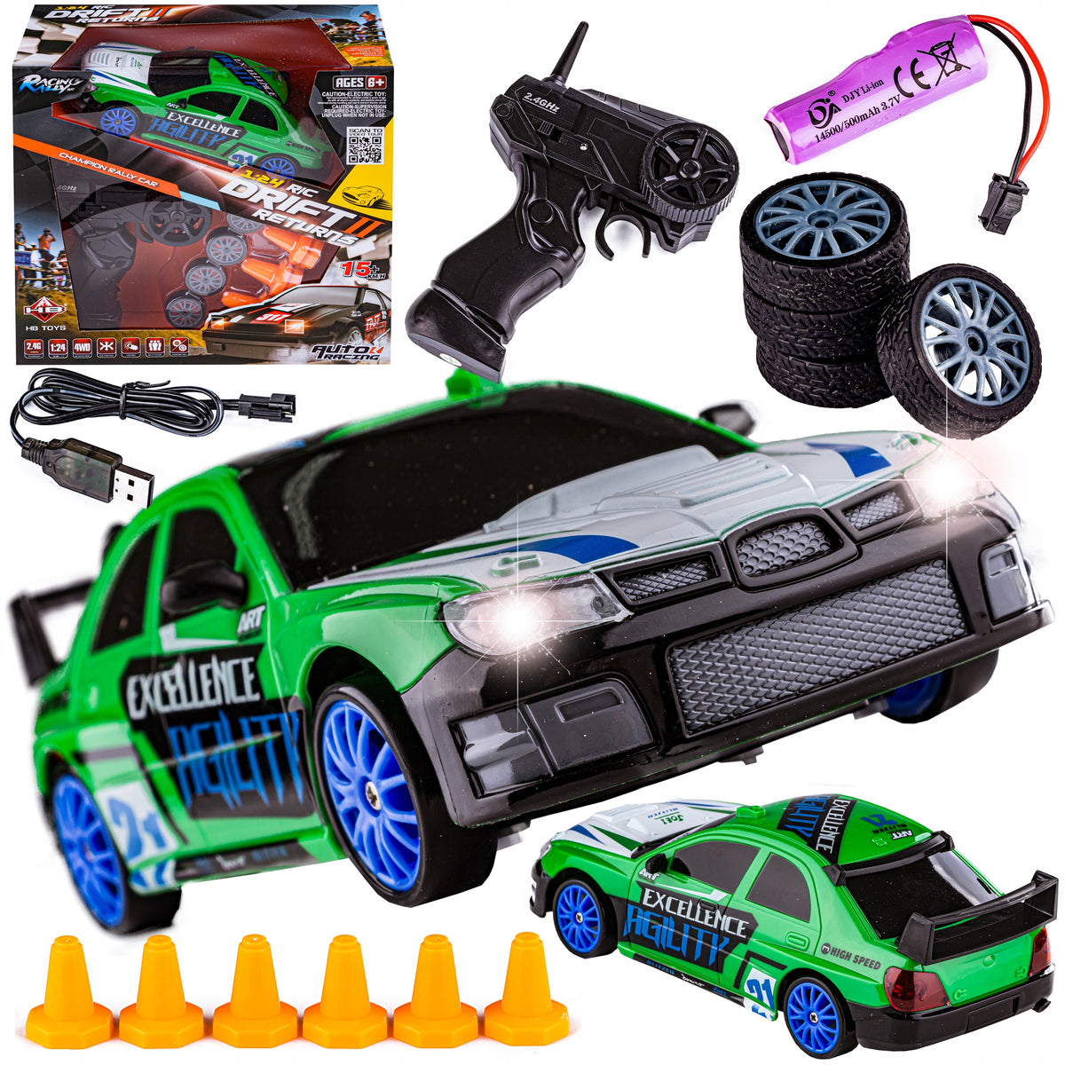 Car Auto RC 4WD DRIFT 2,4 GHz SUBARU IMPREZA