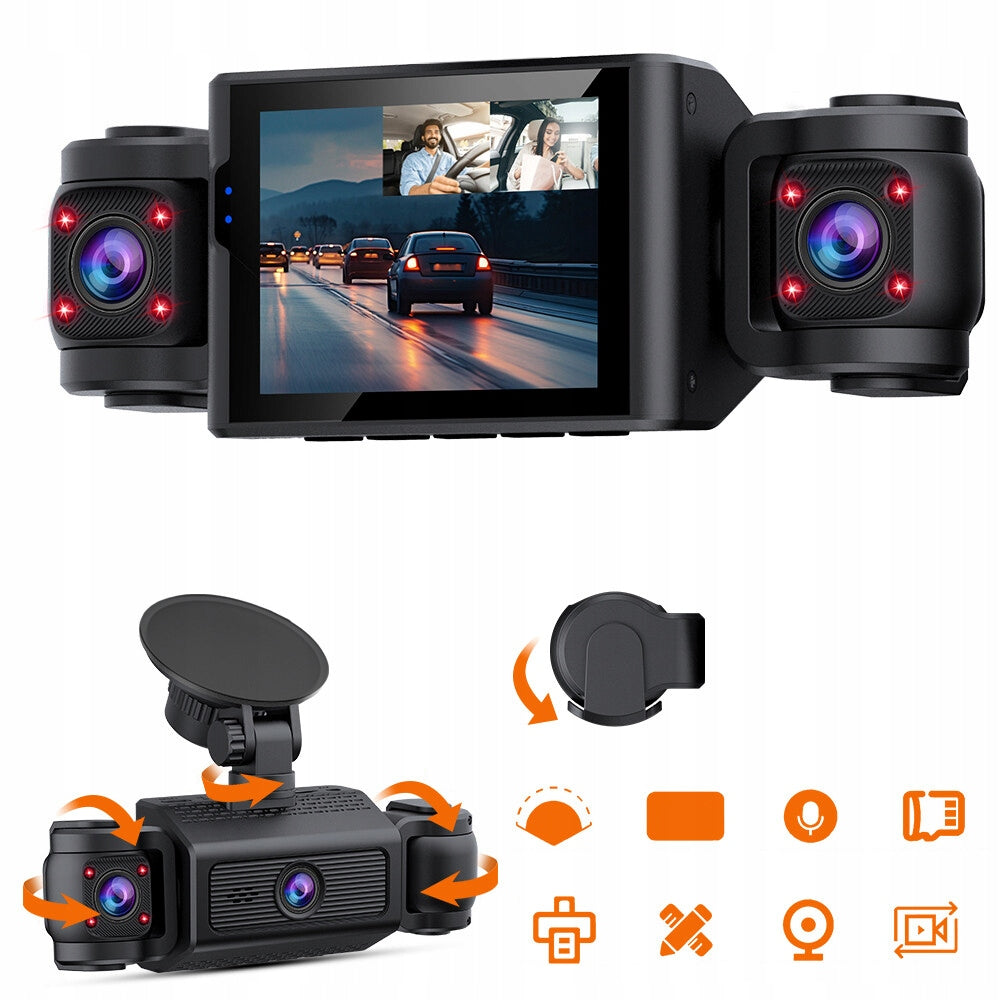 Car Camera 360° 4x Full HD 1080P G-Sensor IR Night Parking PL Customs tariff code 85258900