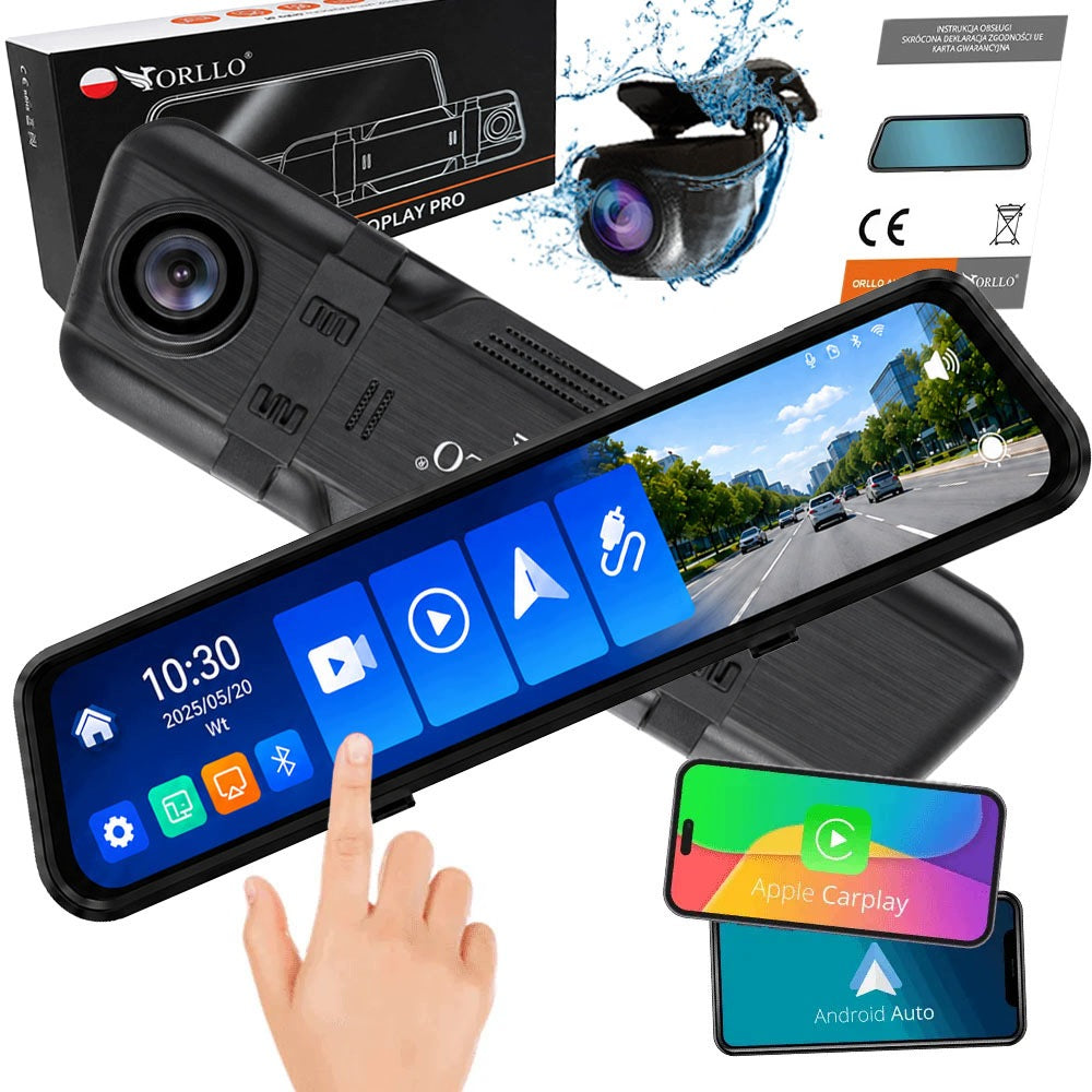 Car Camera Front Rear ORLLO Autoplay PRO 4K GPS WiFi
