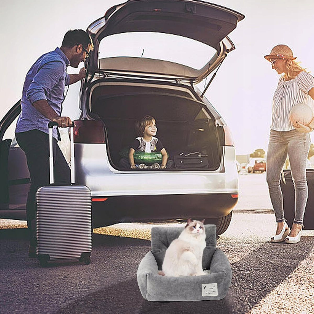 Car Carrier Dog Seat Travel Dog Car Seat 2in1 For Car Car Fastener Bed Packaging status original