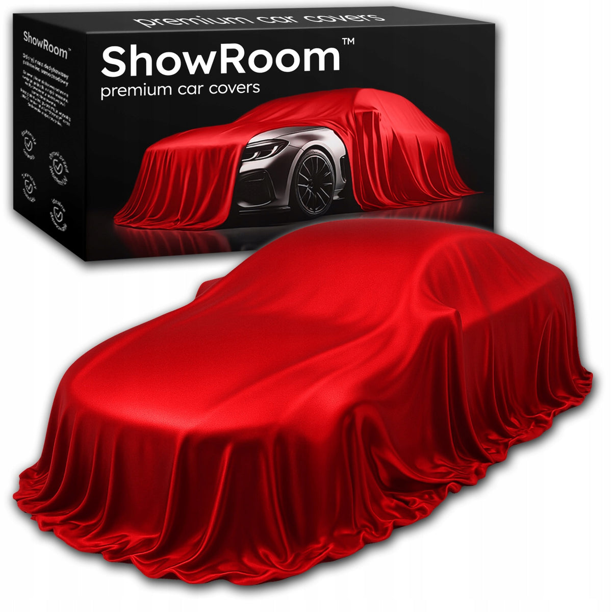 Car Cover Exhibition Showroom Premiere Car Pickup - Red
