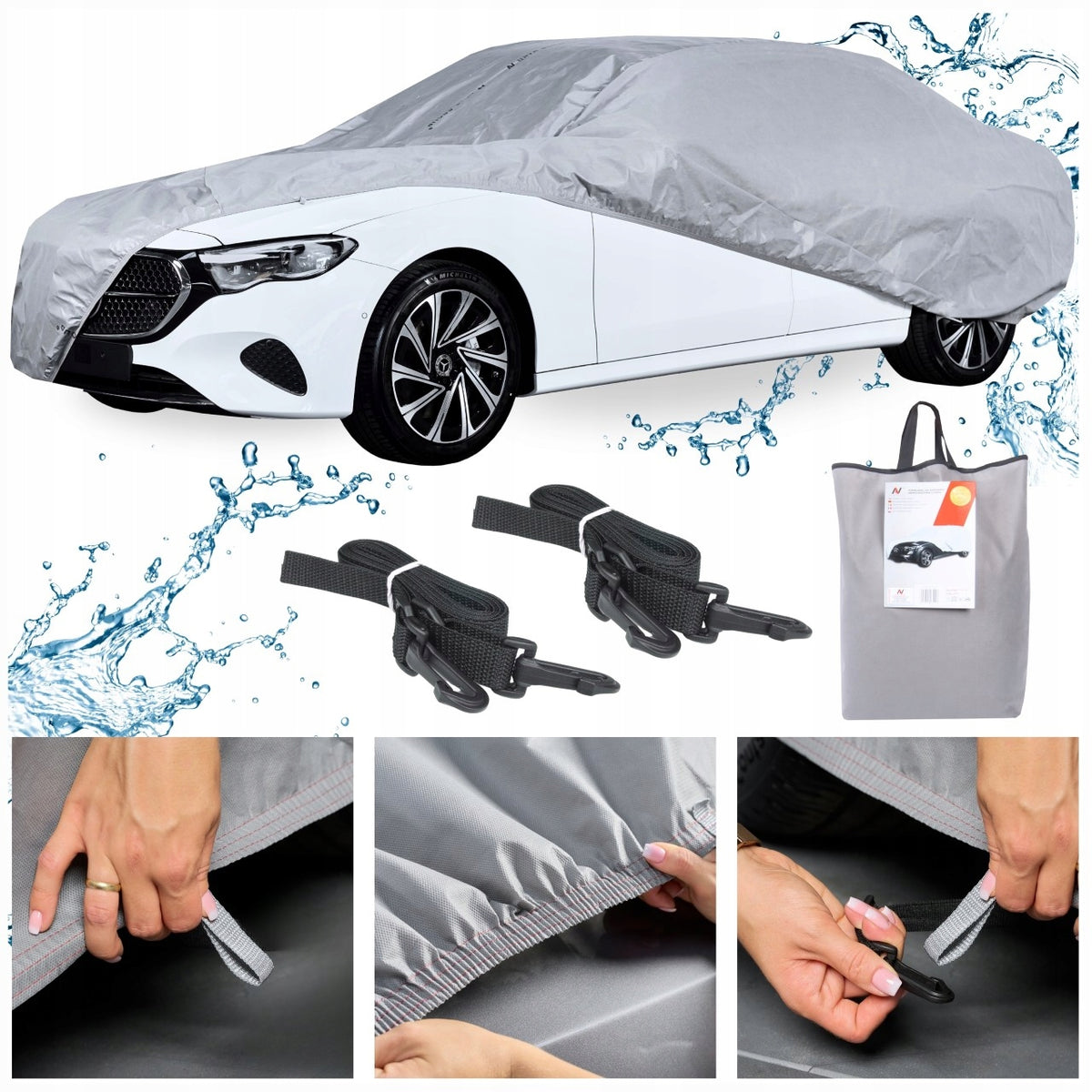 Car Cover Waterproof Tarpaulin Auto XL Sedan 530 Strong 3W