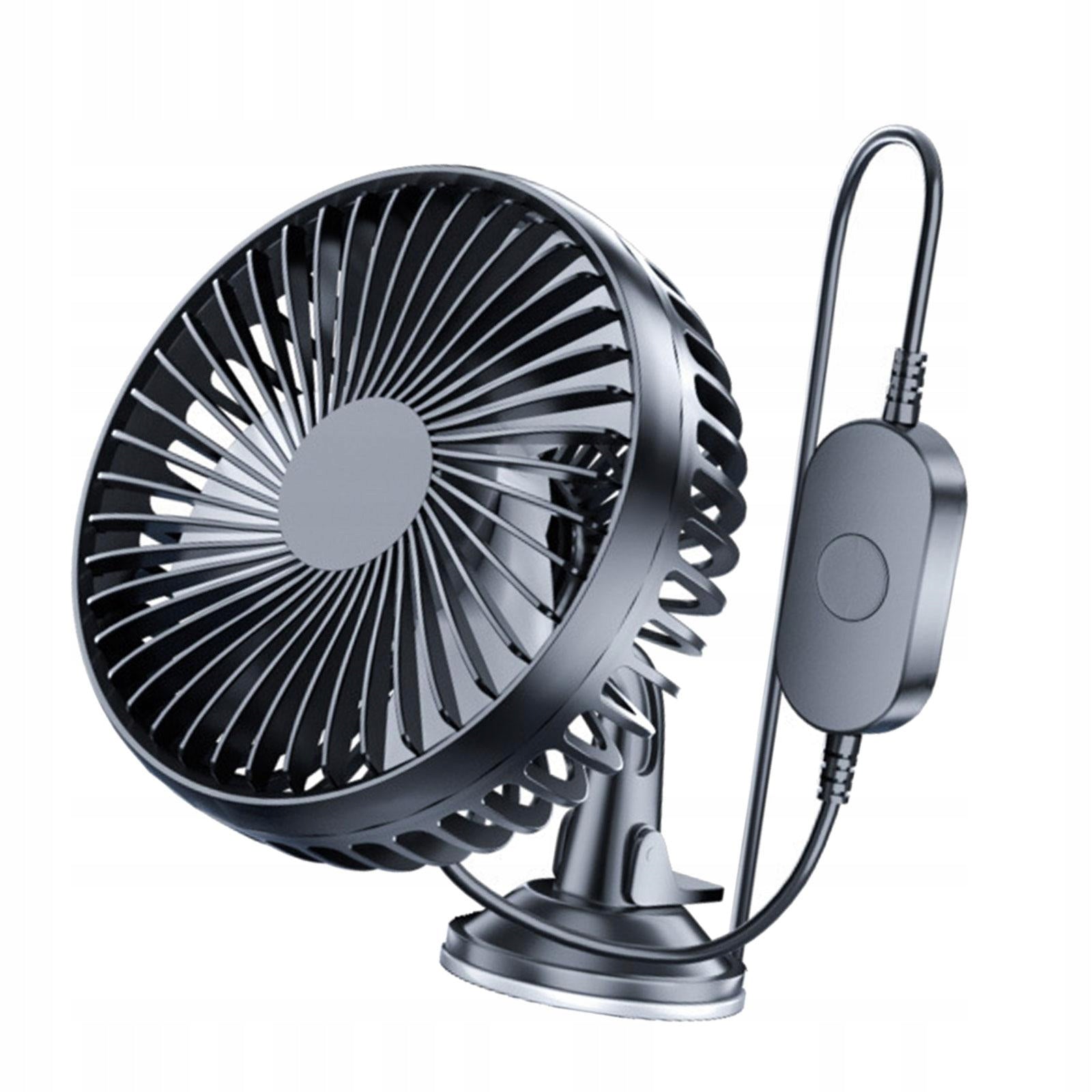 Car Fan USB Car Fan 12V 24V Portable Quiet Model Ciężarówka Wentylator elektryczny 3 prędkości