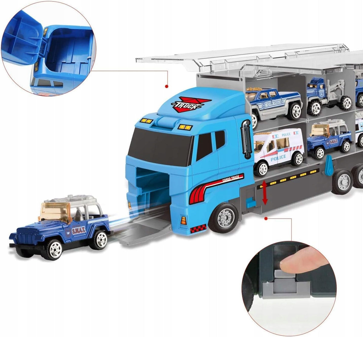 Car Large Set Truck Police Cars 10 Elements Gift 1502 Manufacturer code B096NL233J