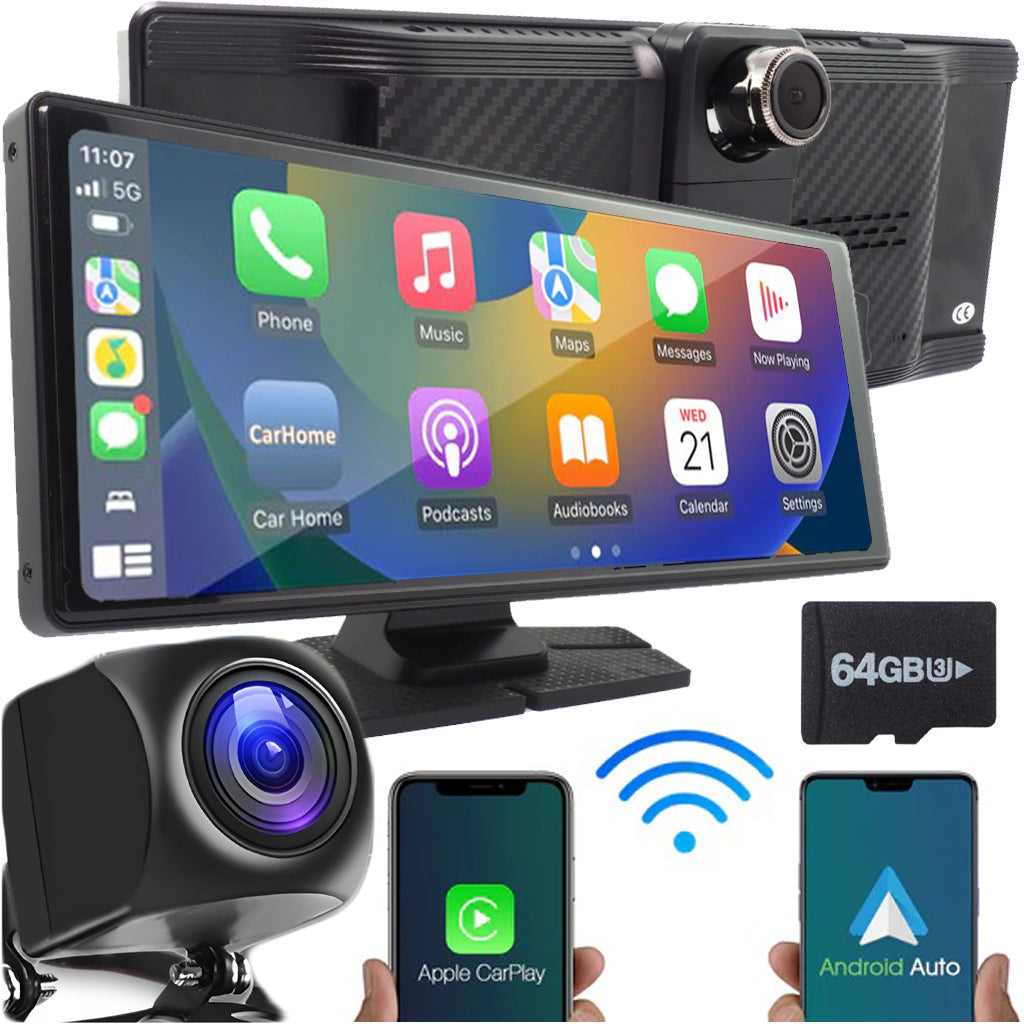 Car Multimedia Station Radio Recorder Android Apple Carplay DVR