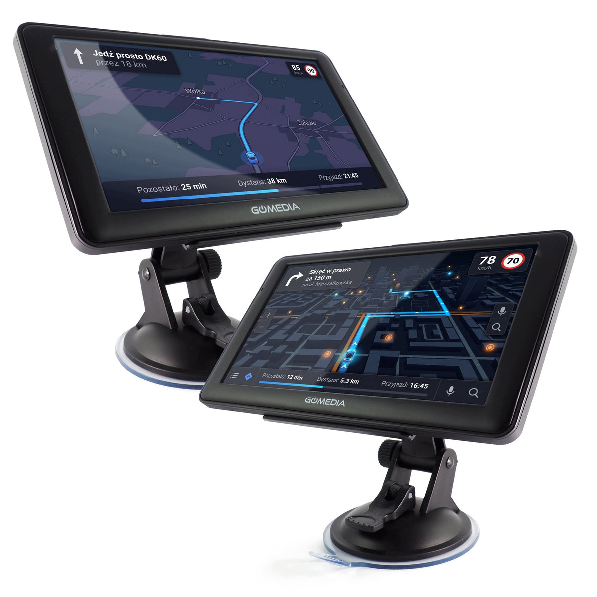 Car Navigation TIR GPS GOMEDIA 7010 7" USB-C 16GB ROM 256GB RAM Brand GOMEDIA