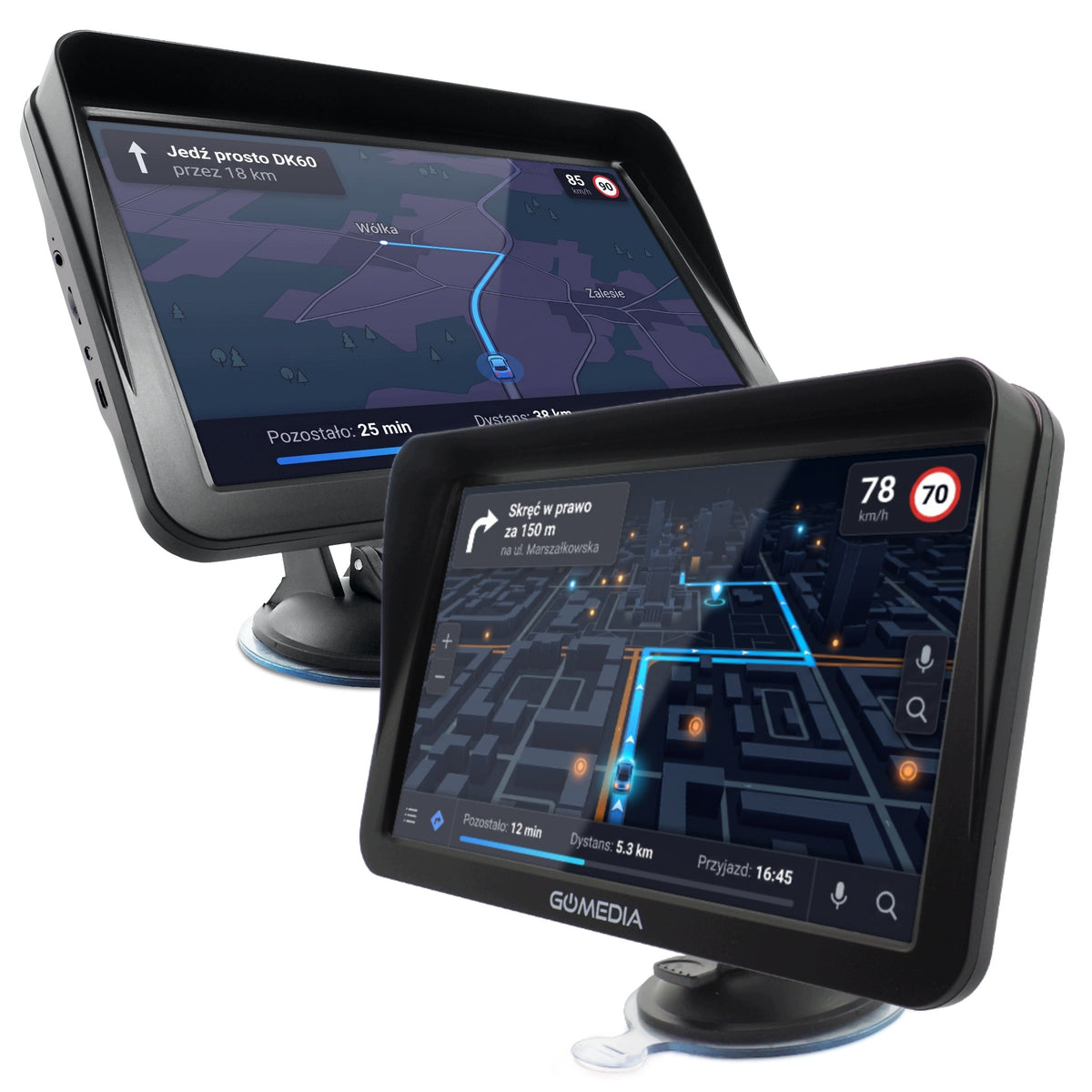 Car Navigation TIR GPS GOMEDIA 903 9" USB-C 16GB ROM 256GB RAM Packaging status original