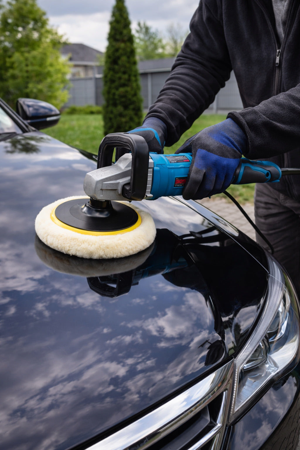 Car Polisher 3200W BOXER Adjustable 1-7 + Polishing Set 180mm Brand Boxer